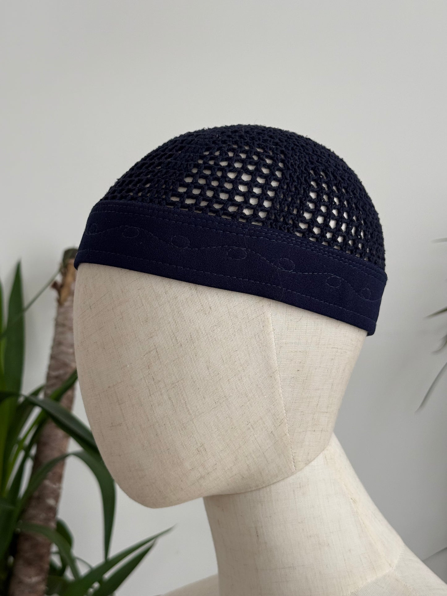 Chachia Égyptienne - Bleu Marine