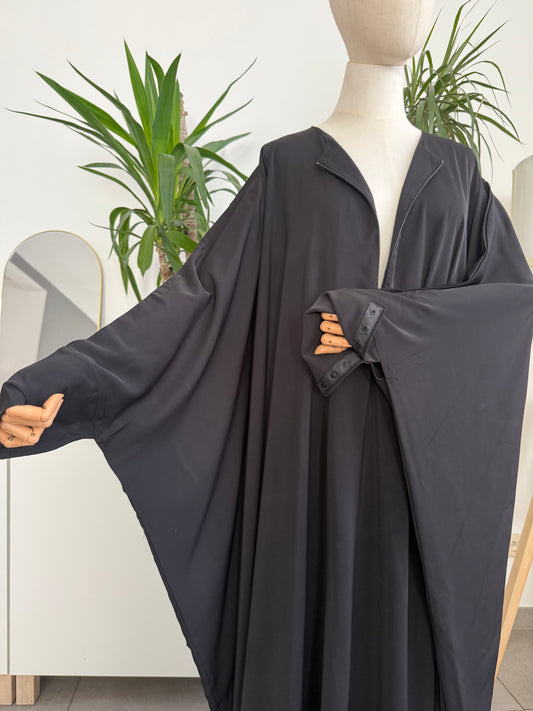 Abaya Saoudienne Hilya - Soie de Médine Premium